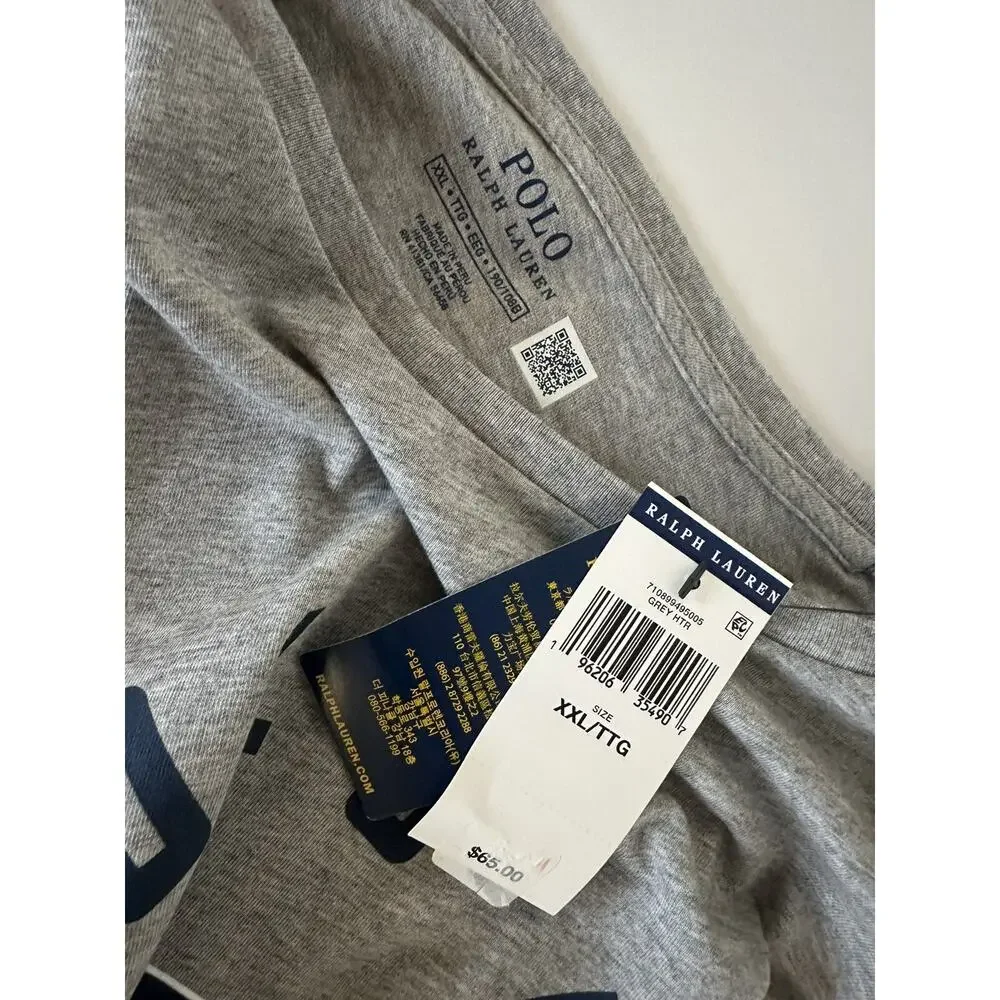 Polo Ralph Lauren T-Shirt Grey 2XL/2TG NWT